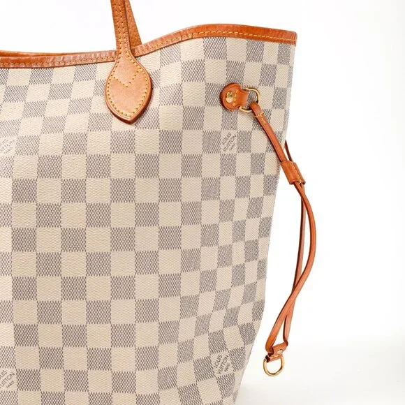 Louis Vuitton Neverfull MM Damier Azur Canvas Tote - Picture 9 of 15